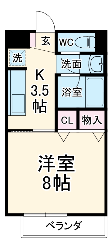 コーポラス沢上 Iの間取り