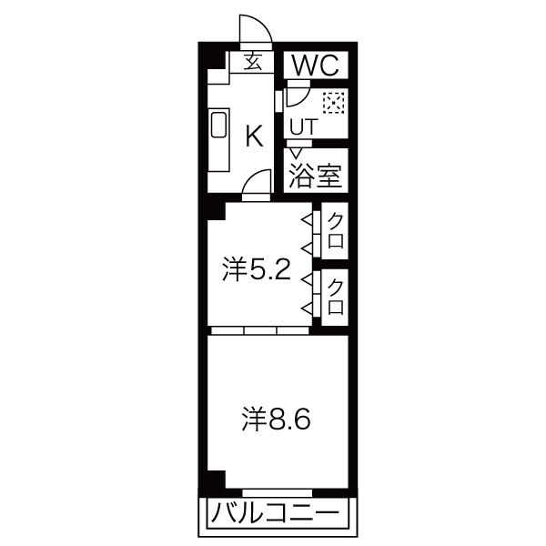 レジデンスカープ茂原の間取り