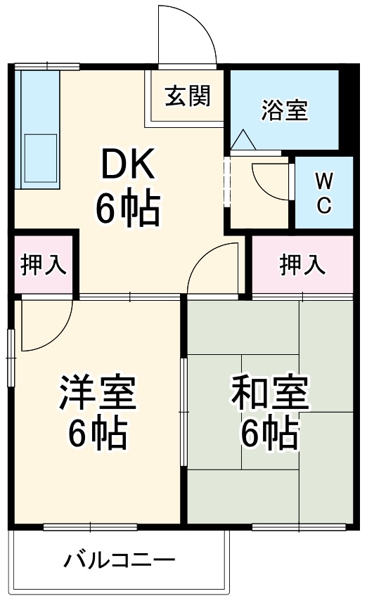 ハイツウェルネスの間取り