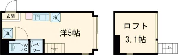 クレシア世田谷の間取り