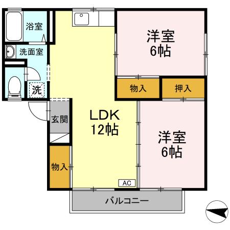 メゾンベールの間取り
