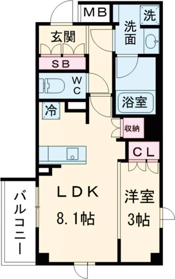 デュオステージ北千住Ⅱの間取り