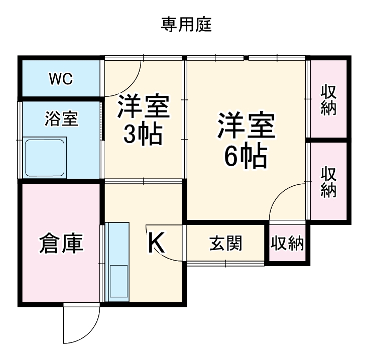 木野川貸家ＭＡの間取り