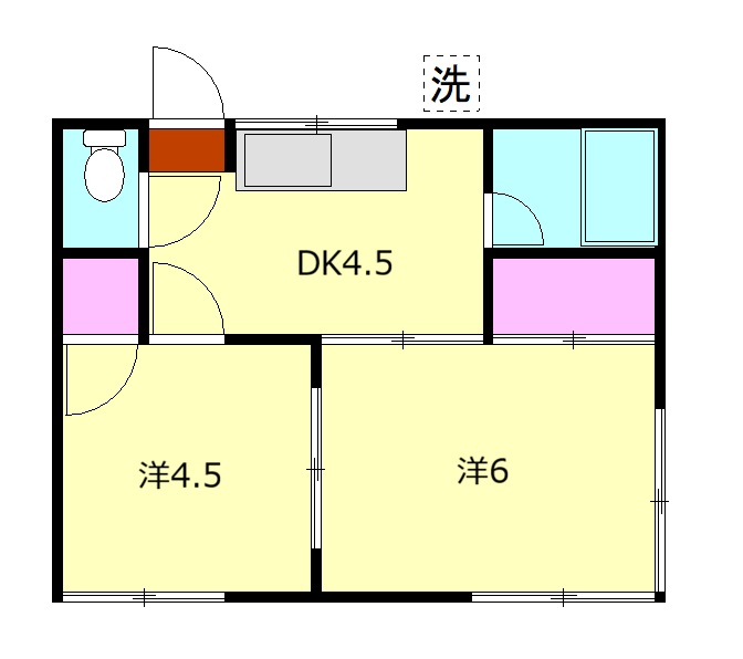 INOUEアパートメントの間取り