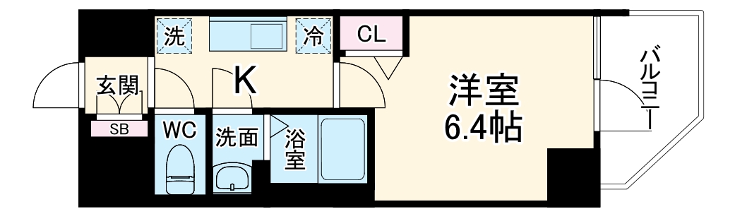 アドバンス大阪カーサの間取り
