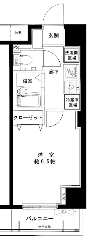 メインステージ西新宿の間取り
