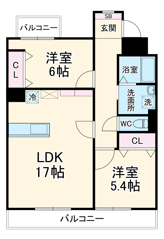 第二稲熊ビルの間取り