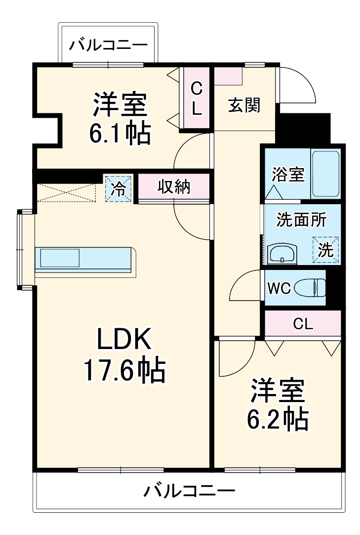 第二稲熊ビルの間取り
