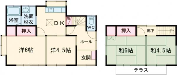 貫井様貸住宅の間取り