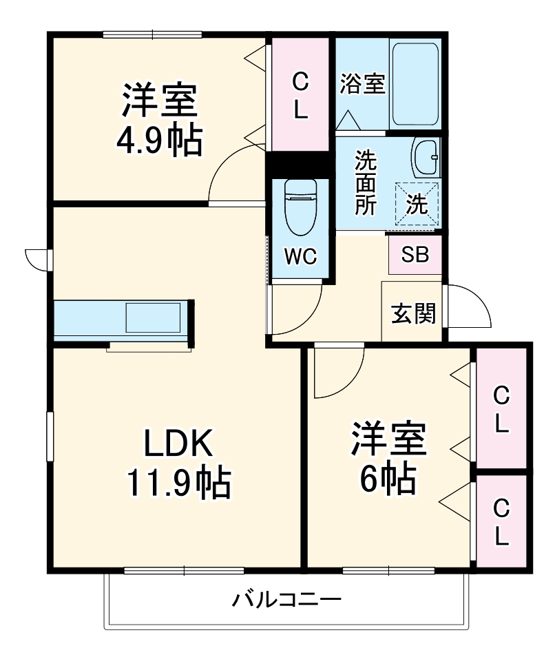 アヴィオンの間取り