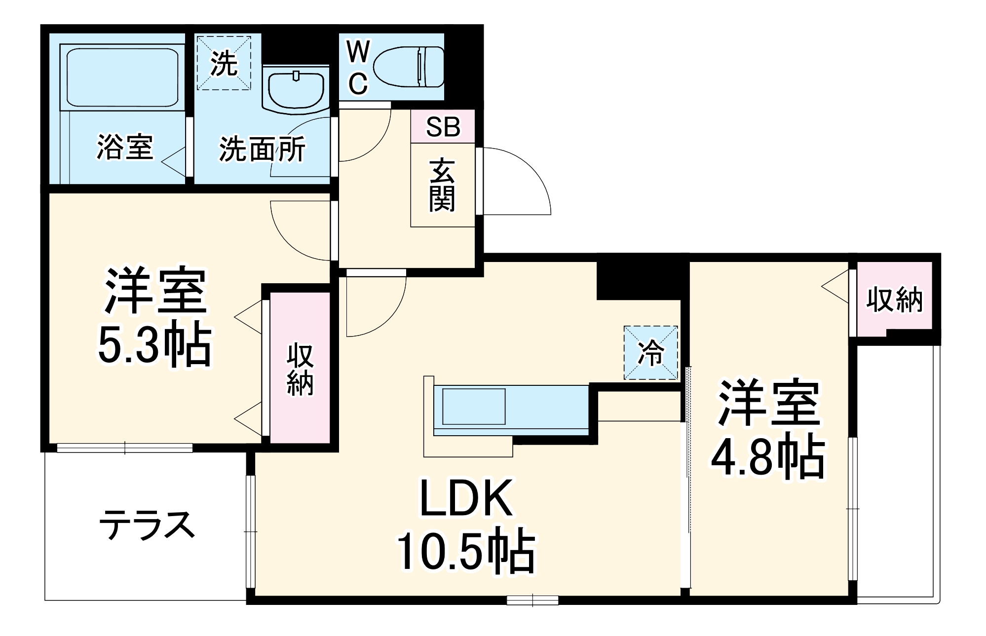 Fleurの間取り