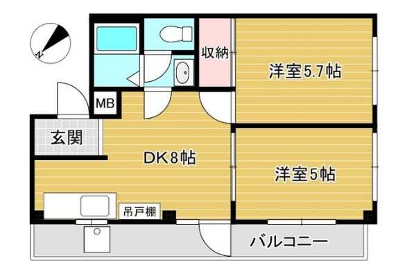 ハイツクボタの間取り