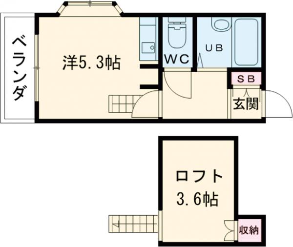 Ｋｏｚｙ３番館の間取り
