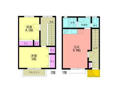 テラスハウス湘南の間取り