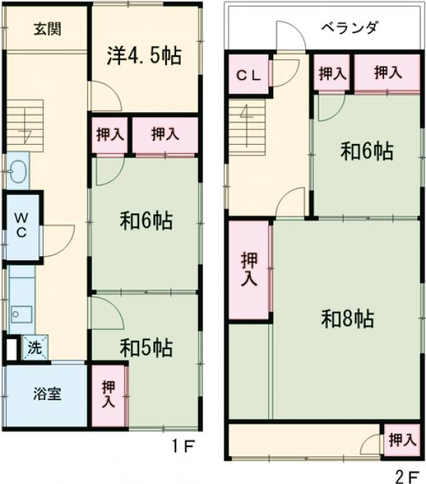 請地町戸建の間取り