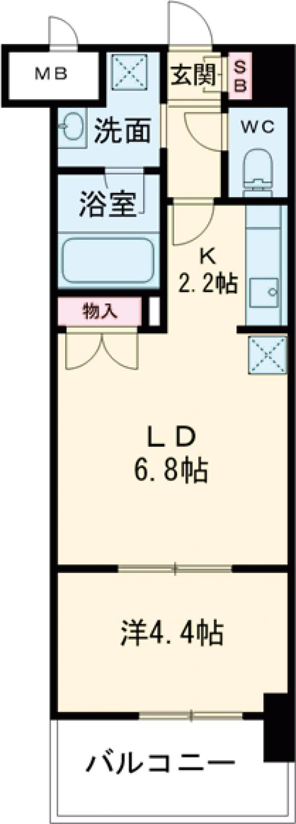 RJRプレシア博多楽水園の間取り