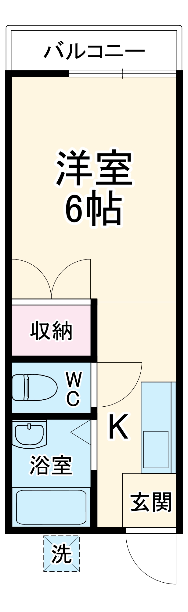 コーポ草風Ａ棟の間取り
