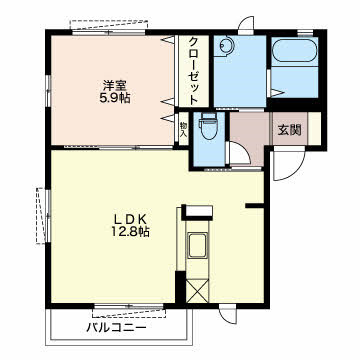 高師町の完工年月（2007年1月）築の賃貸アパートの間取り