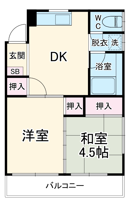 相生コーポフロンティアの間取り