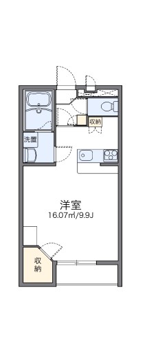 レオパレスRiverの間取り