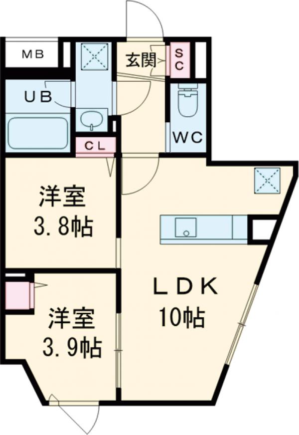エルファーロ中野Ⅳの間取り