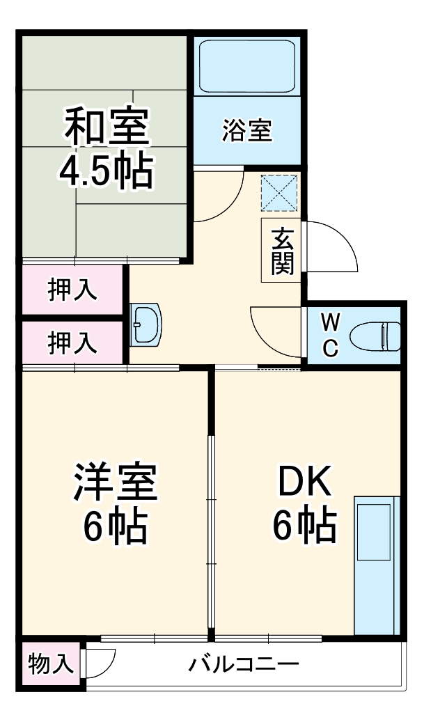 栄昇ハイツの間取り