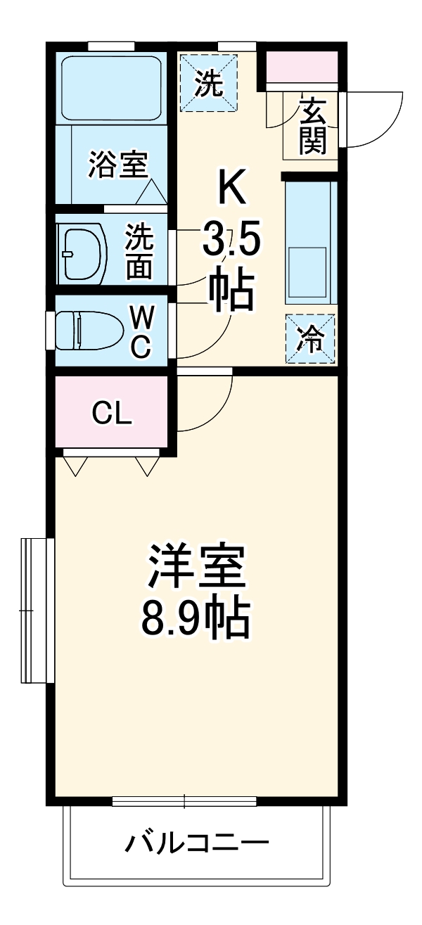 ハイツ三雅の間取り