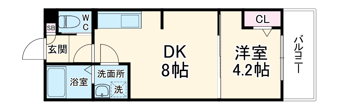 ALEGRIA鶴見区今津の間取り
