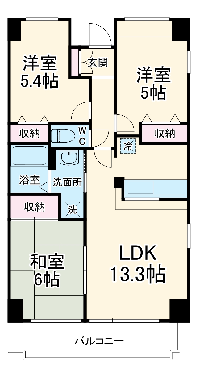 パルティール本村の間取り