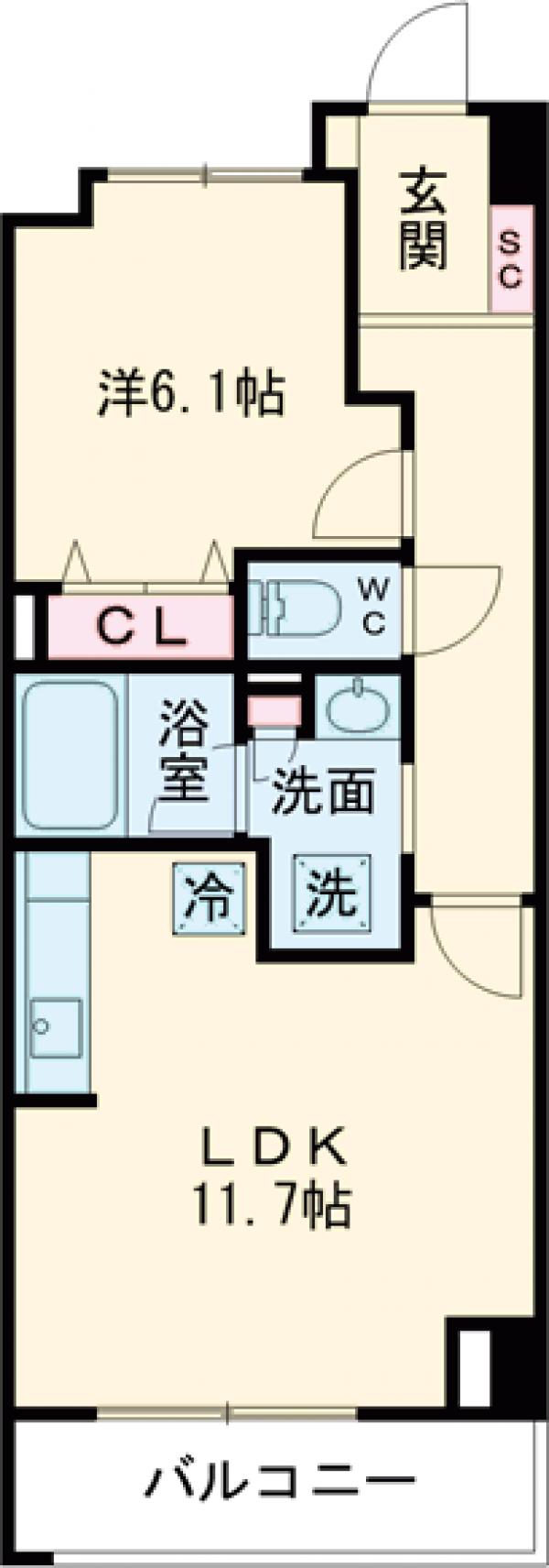 La Douceur巣鴨Westの間取り