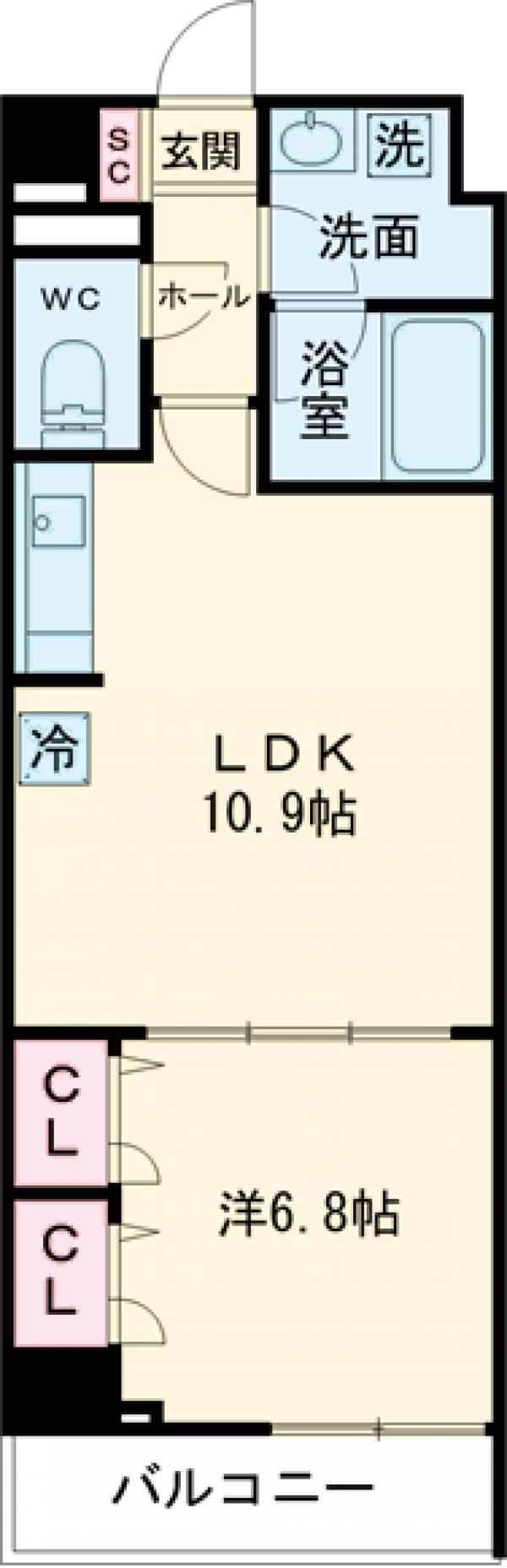 La Douceur巣鴨Westの間取り