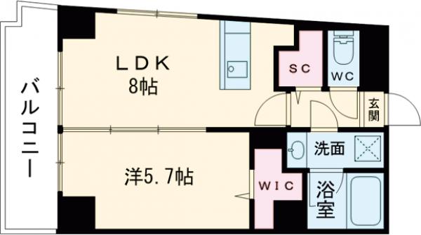 アイズ南福岡の間取り
