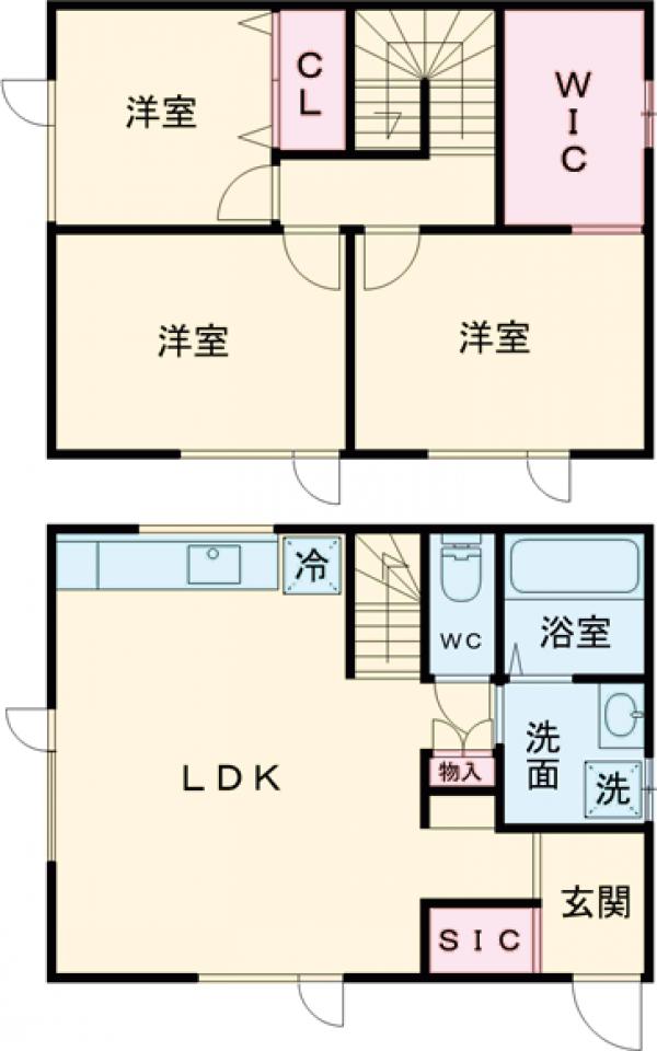 駒形住宅の間取り