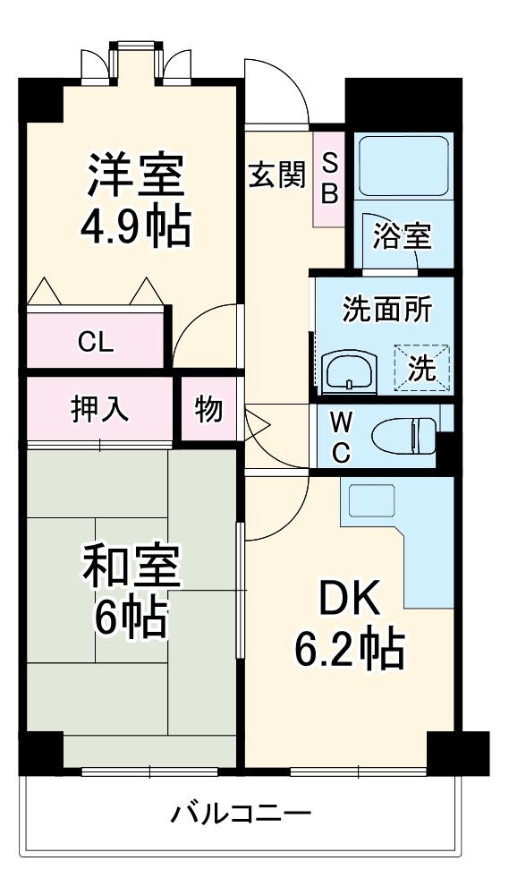 リプル豊中の間取り
