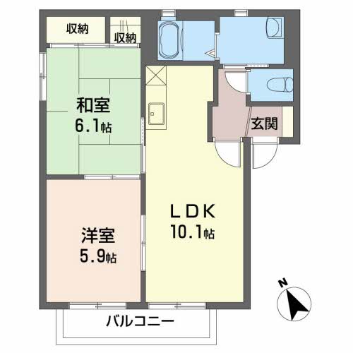 ファミール中田 の間取り