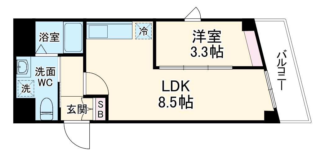 b’CASA武蔵小杉Ⅱの間取り