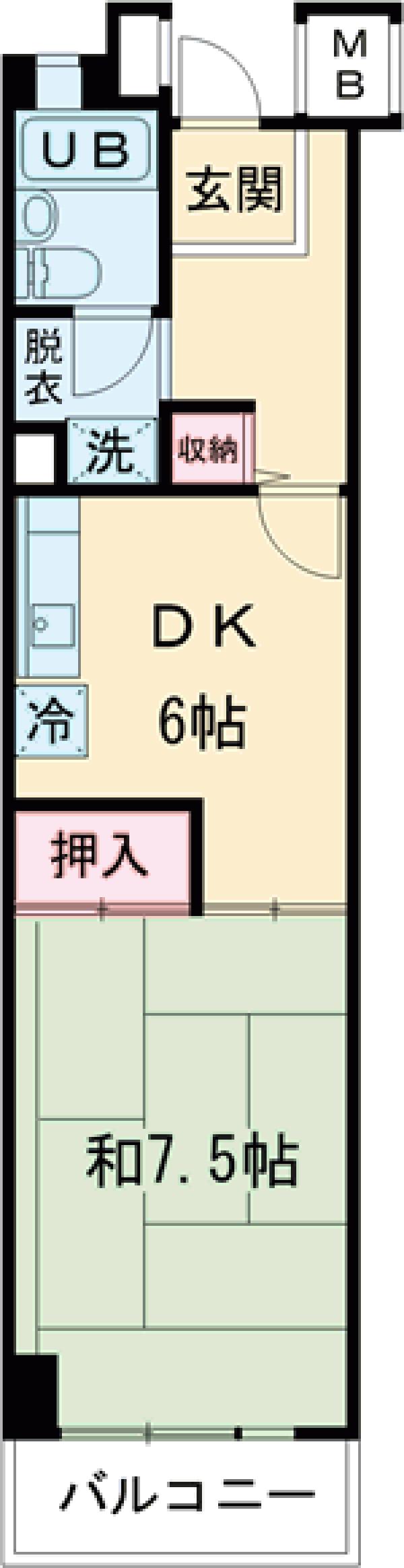 プラザ唐木田の間取り