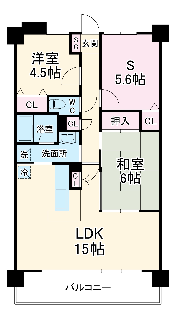 エテルノ豊春の間取り