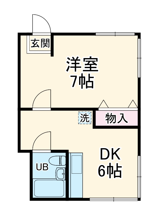 中田アパートの間取り