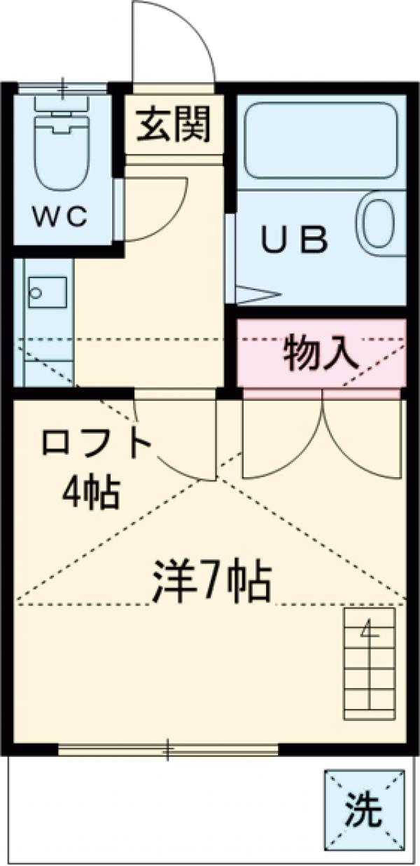 フラット岩崎 宇都宮の間取り