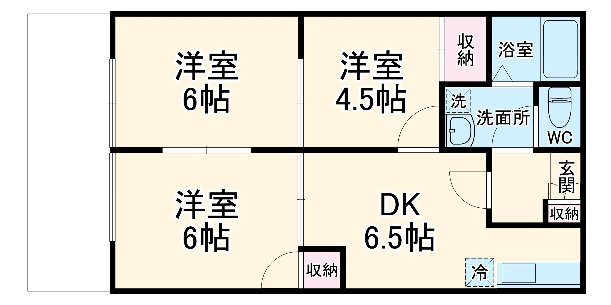 グランデハイツの間取り