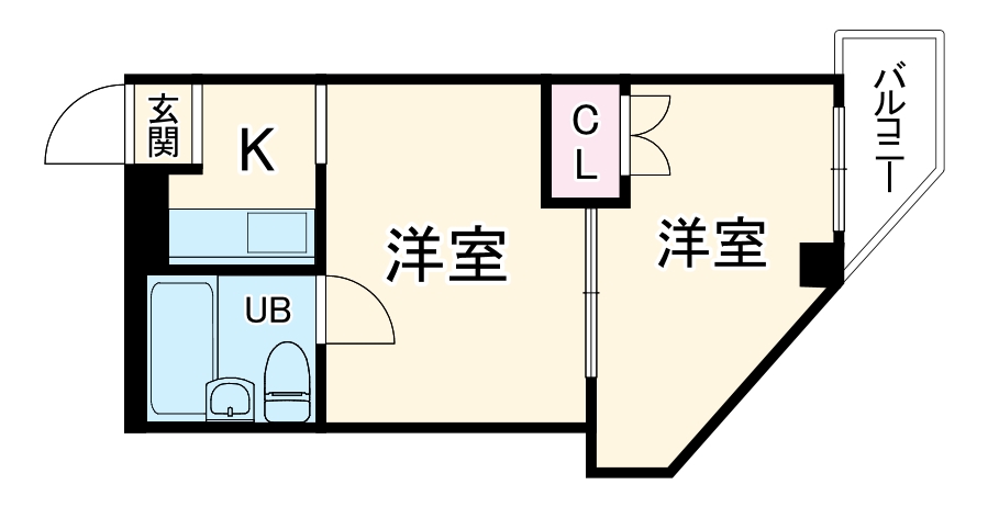リバーサイドコロル天神橋の間取り