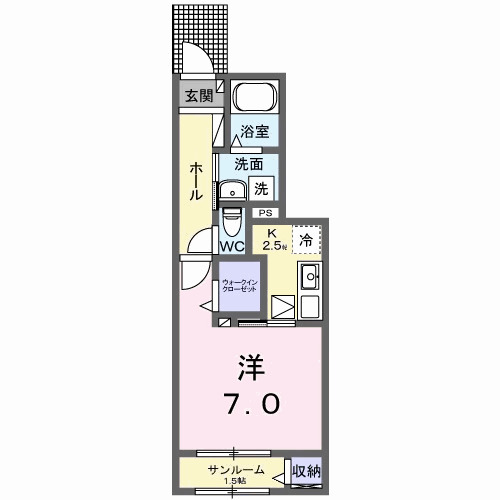 ミルホイール　Ⅰの間取り