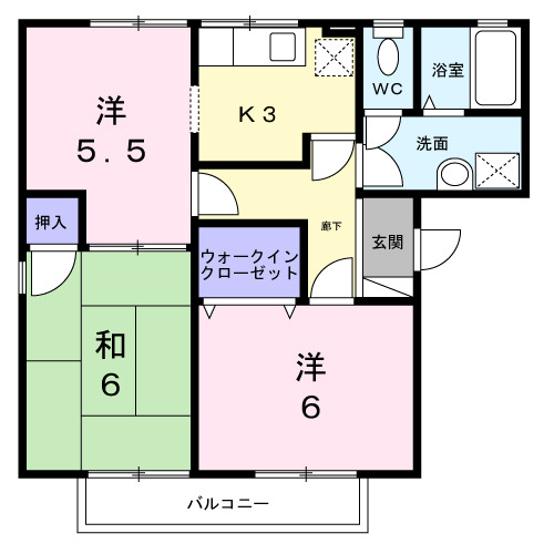 フレマリール塩澤Aの間取り