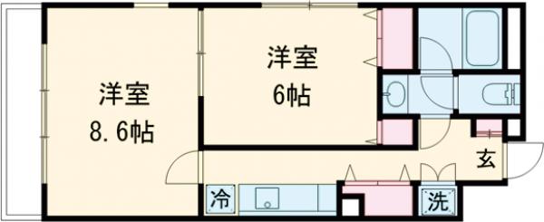 ルネ・ブルージュの間取り