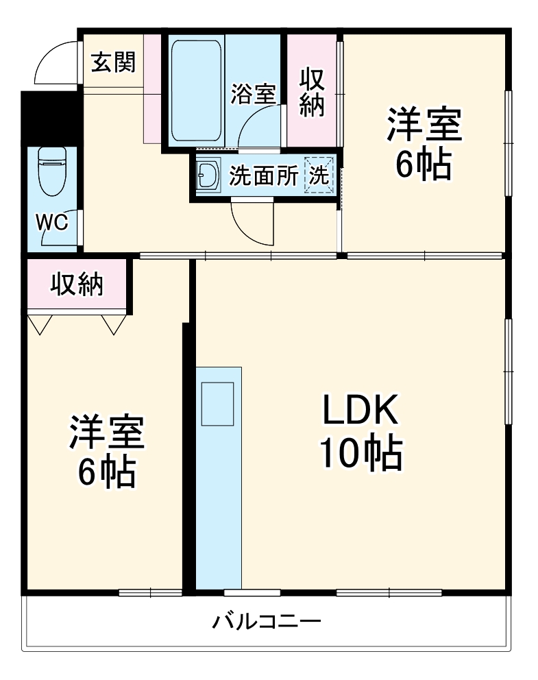 コーポ北野の間取り