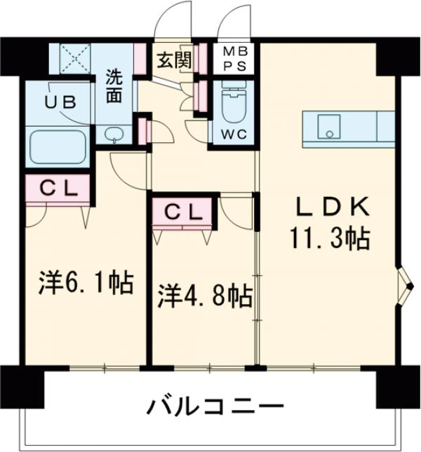 アルファシオレヴァークの間取り