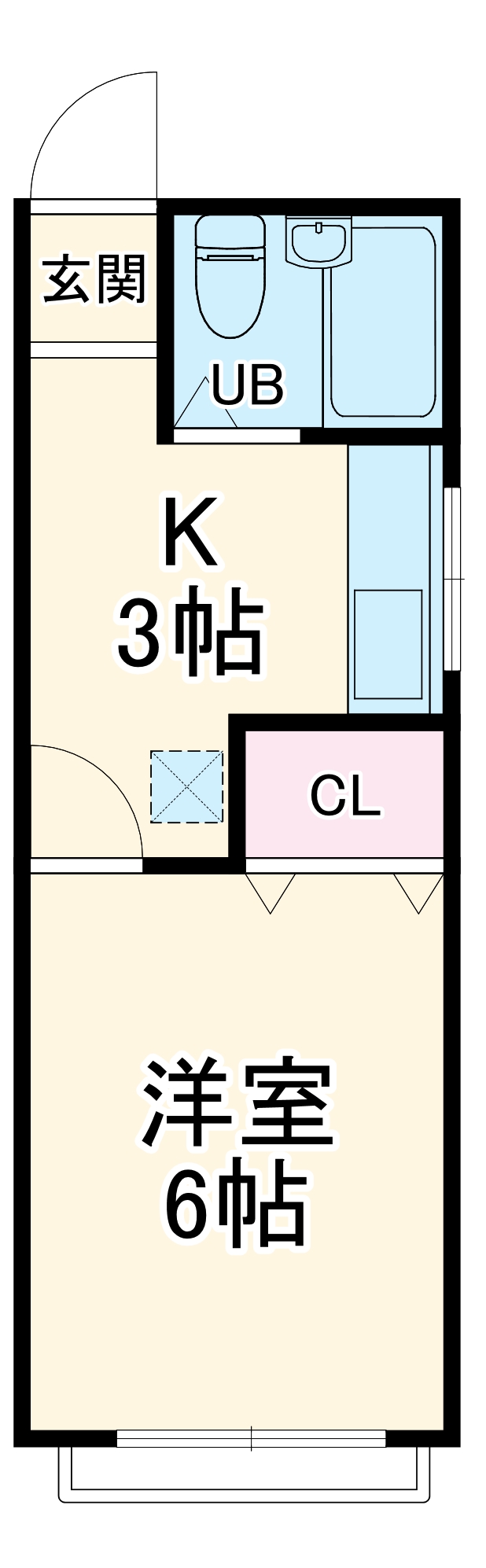 パティオ北国分の間取り