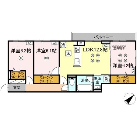 ウィンザーコート金田西の間取り