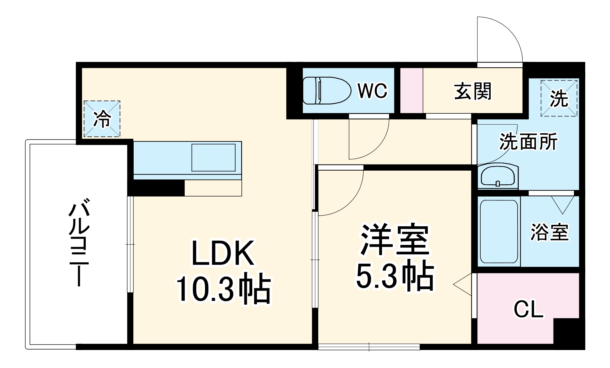 エリシア泉町の間取り